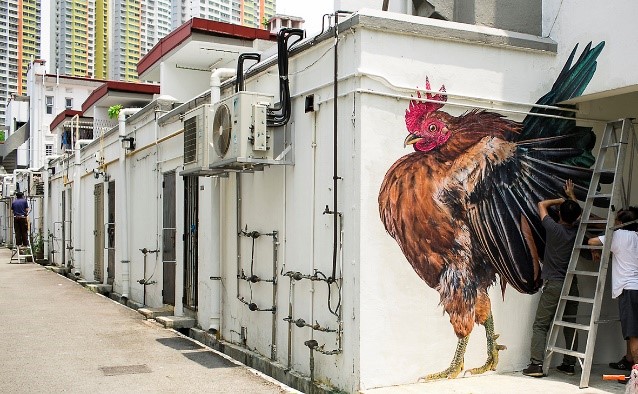 Places-To-Explore-Street-Art-In-Singapore-Cock