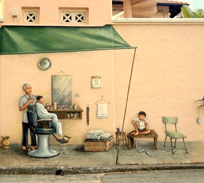 Places-To-Explore-Street-Art-In-Singapore-The-Barber