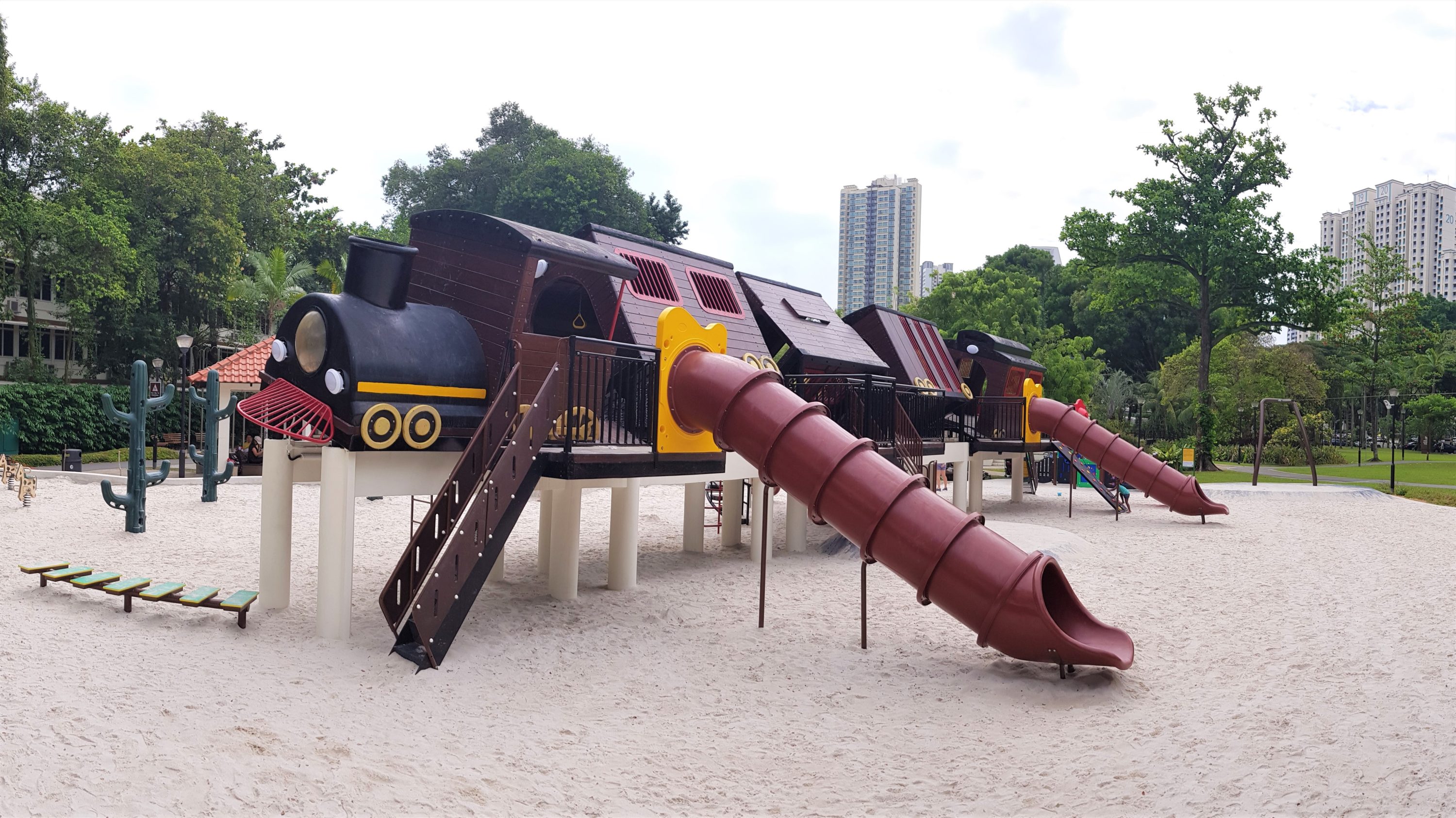 Explore Tiong Bahru Tilting Train Playground In Singapore Little Steps