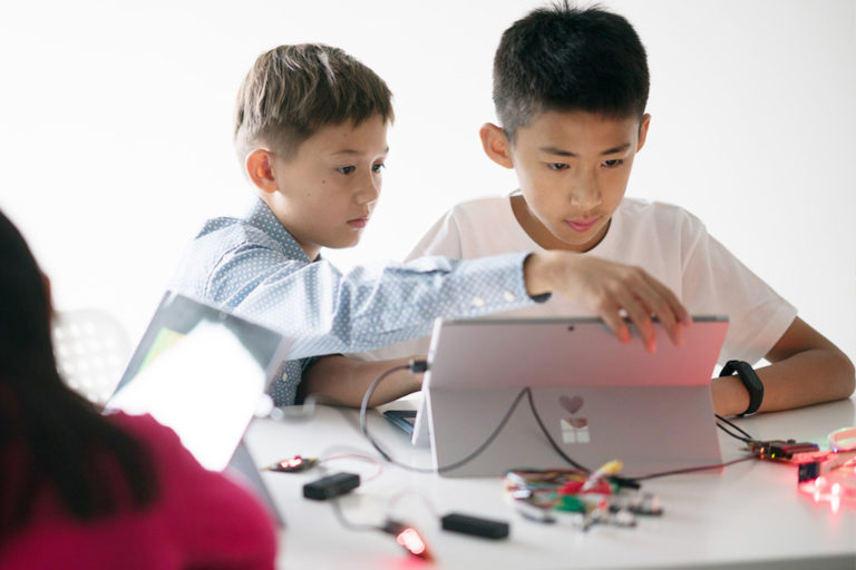 Students With Laptop Cobo Academy Hong Kong