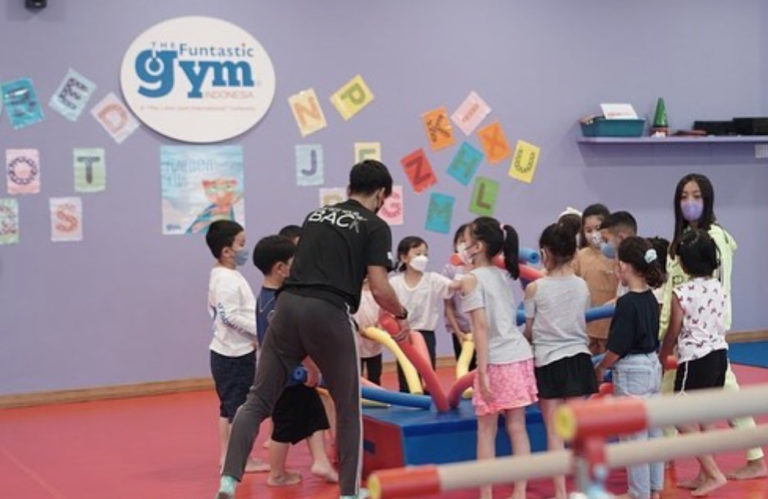 Kids Playing At Funtastic Gym Jakarta Recreational Gymnastics